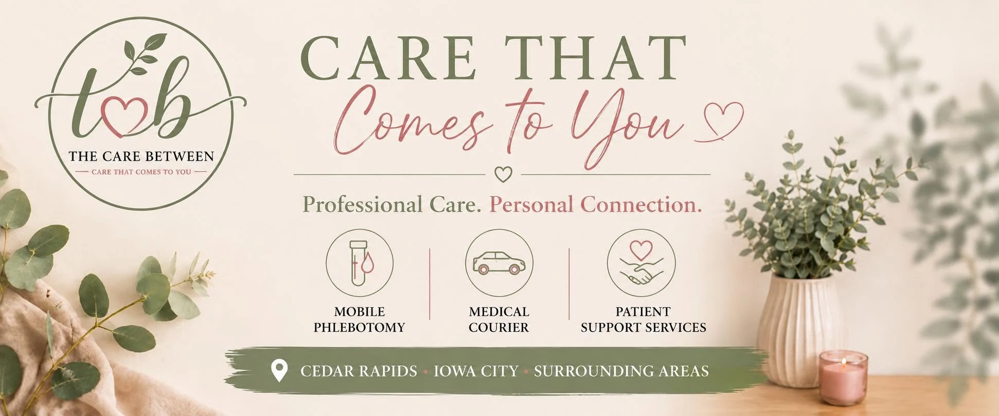The Care Between — mobile phlebotomy, medical courier and patient support services